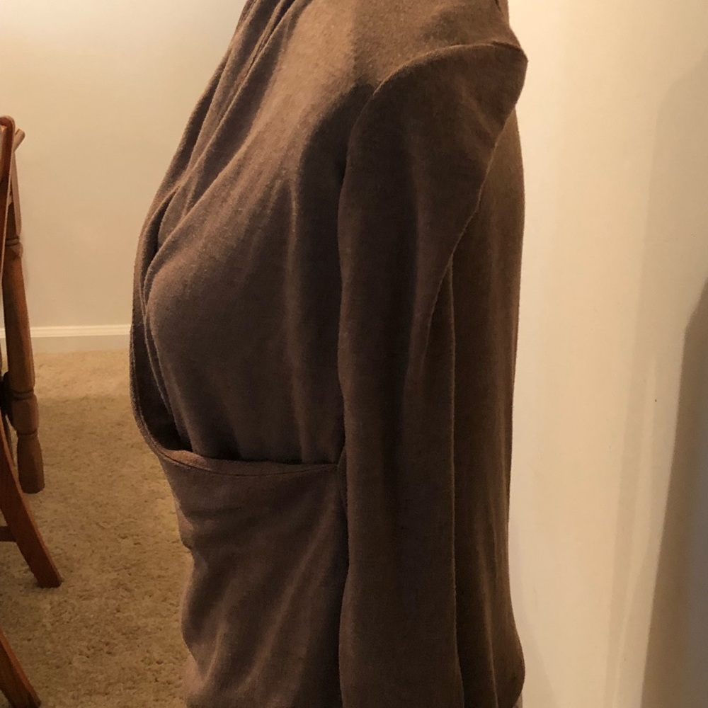 Brown long sleeve top